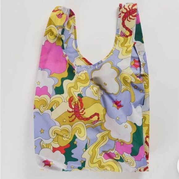 NEW Baggu STANDARD Size Reusable Bag Tote Scorpio Zodiac Print Limited Edition - Picture 1 of 3